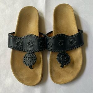Jack Rogers Sandals Size 7.5. Very good condition. Deep navy.
